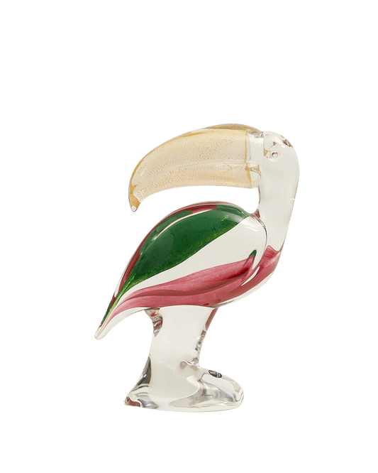 Toucan Small Green, Pink & Gold - Maison SIA