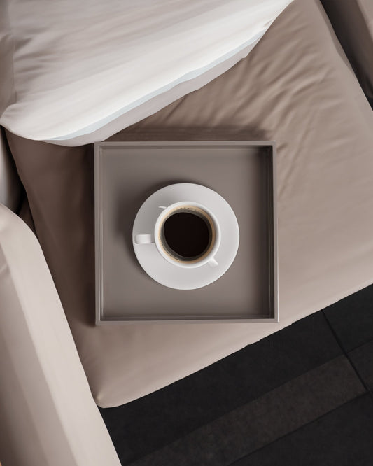 Tray in Brown grey 20x20 - Maison SIA