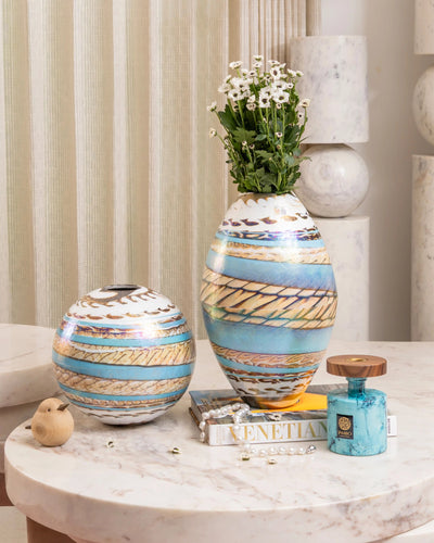 Tuareg Sculpted Round Vase