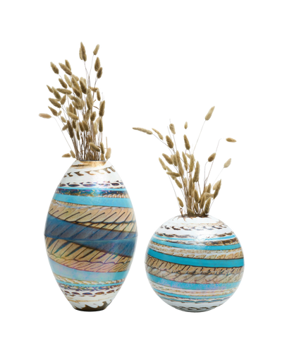 Tuareg Sculpted Round Vase