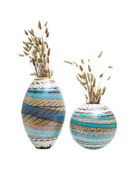 Tuareg Sculpted Round Vase