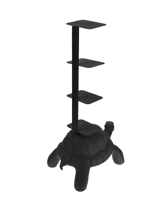 Turtle Carry Bookshelf In Black - Maison SIA