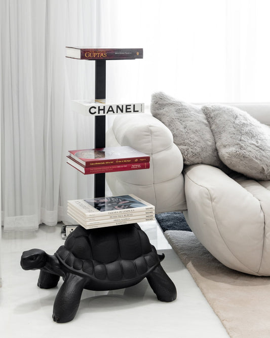 Turtle Carry Bookshelf In Black - Maison SIA