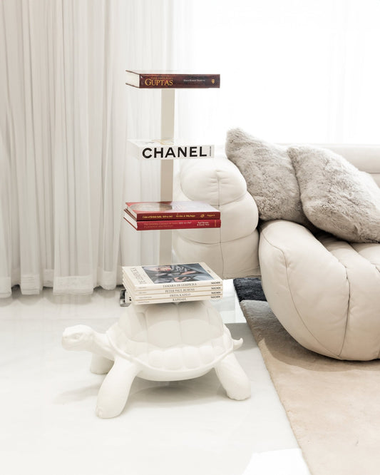 Turtle Carry Bookshelf In White - Maison SIA