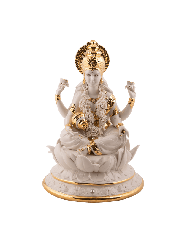 White & Gold Laxmi Idol – Maison SIA