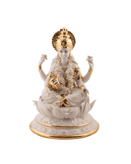 White & Gold Laxmi Idol