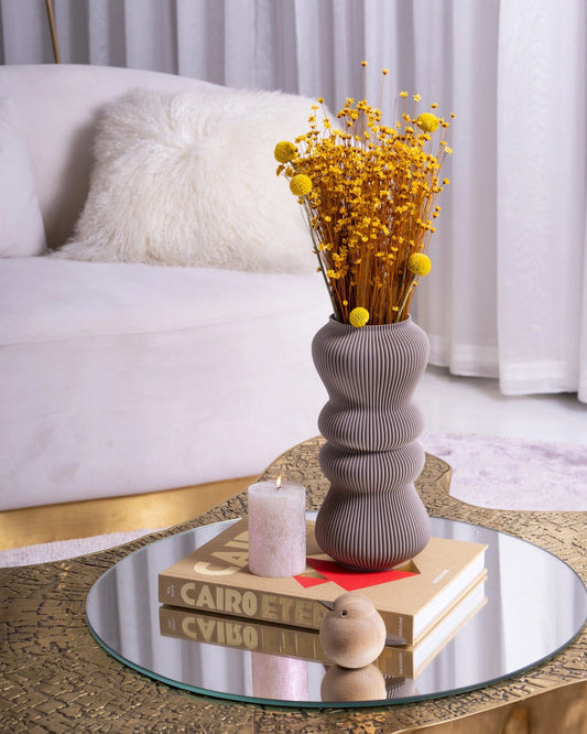 Zenith Zayl Vase in Deep taupe - Maison SIA