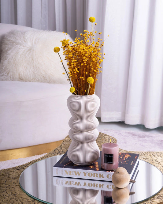 Zenith Zayl Vase in Lark beige - Maison SIA