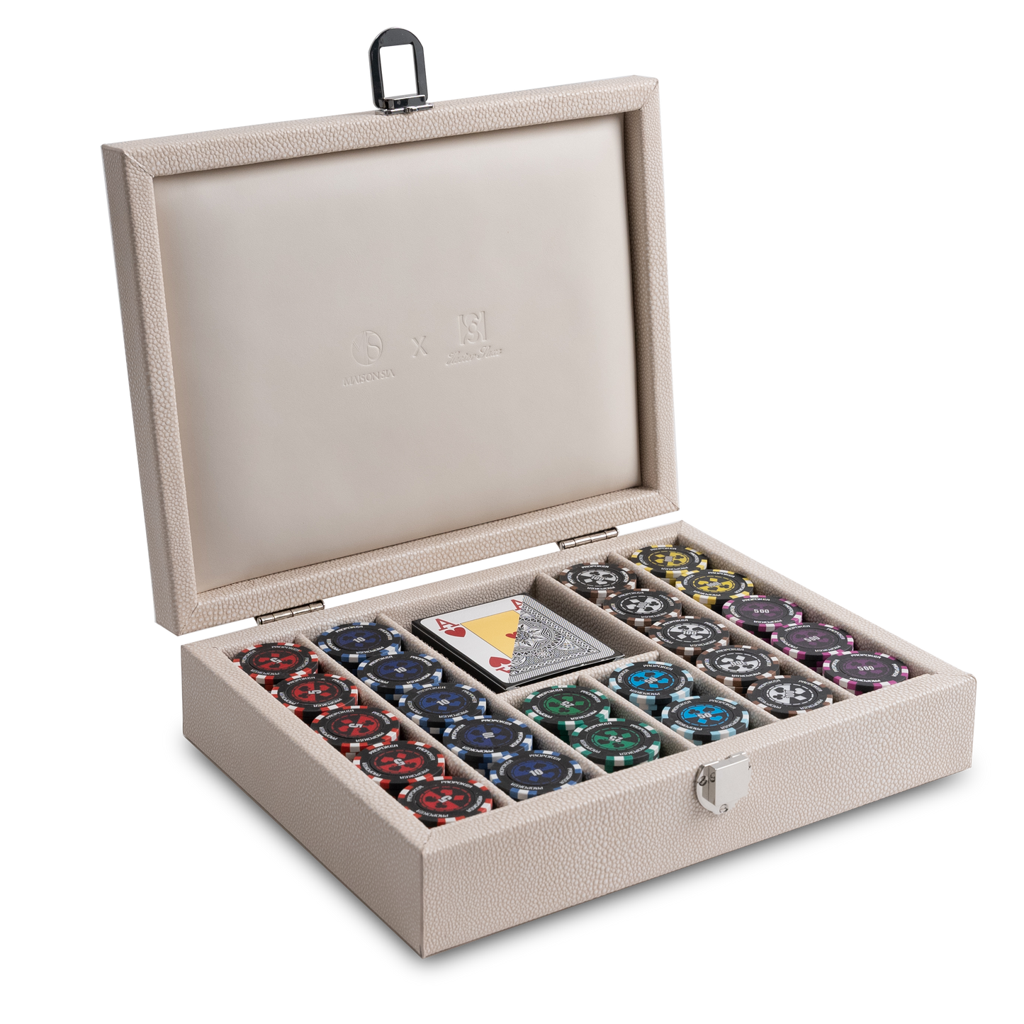 Poker Set Shagreen Effect leather Maison SIA
