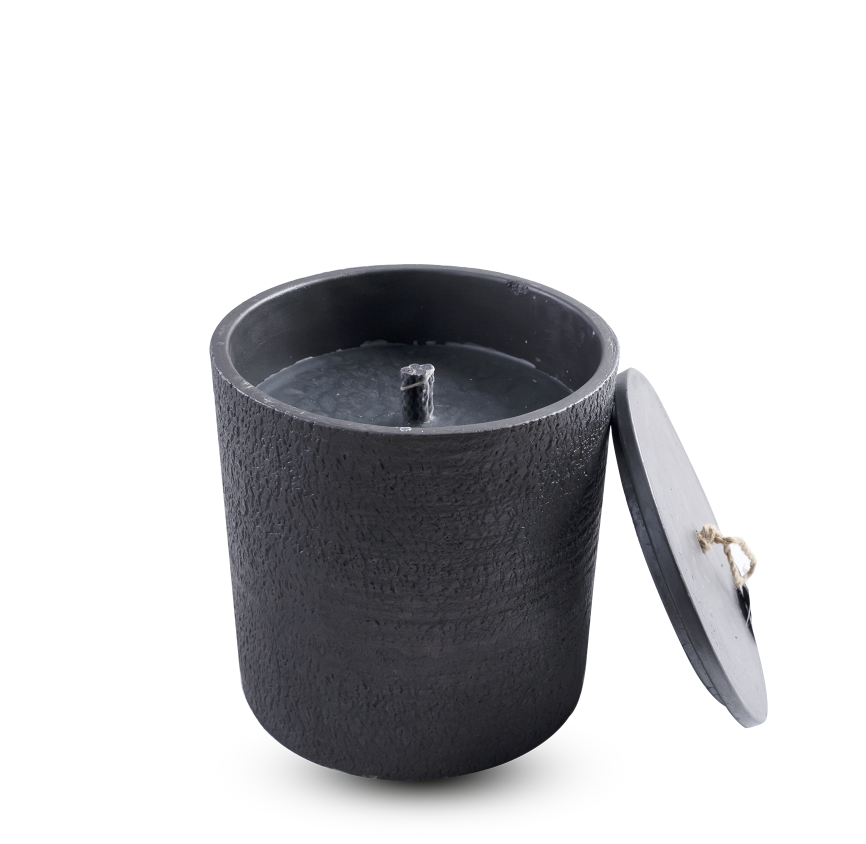 Ras - Sandklippe Cylindrical Cement Candle + cover - Maison SIA