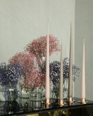 E&E - Cone candles in white ash - Maison SIA